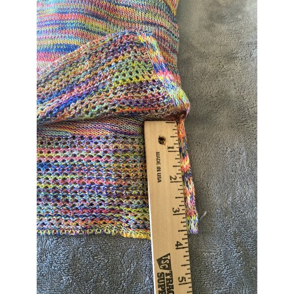 New Directions XL Colorful Knit Sweater Lightweight Preppy Y2K Cozy Feminine - Picture 9 of 9